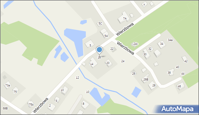 Klepacze, Wierzbowa, 18, mapa Klepacze