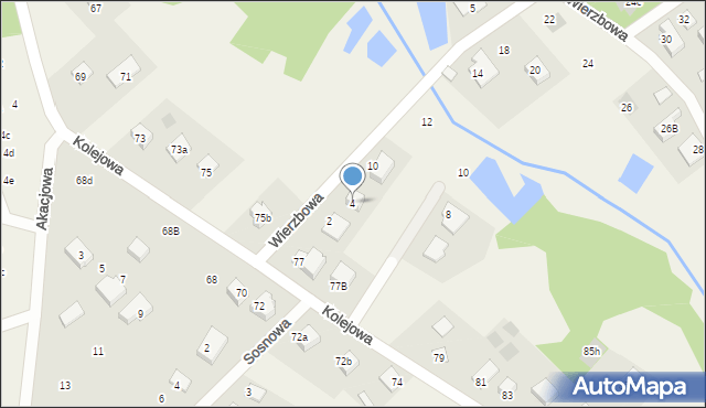 Klepacze, Wierzbowa, 4, mapa Klepacze