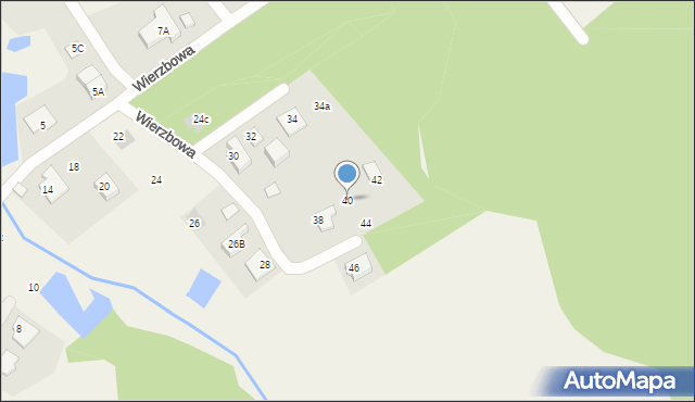 Klepacze, Wierzbowa, 40, mapa Klepacze