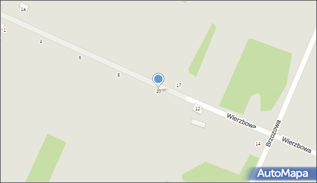 Kłobuck, Wierzbowa, 10, mapa Kłobuck