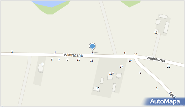 Kłoczew, Wiatraczna, 6, mapa Kłoczew