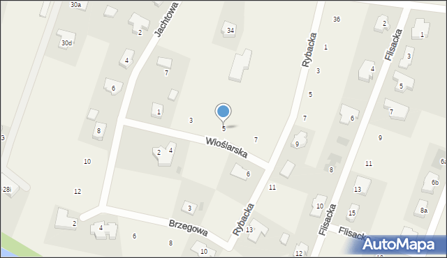 Kłodawa, Wioślarska, 5, mapa Kłodawa