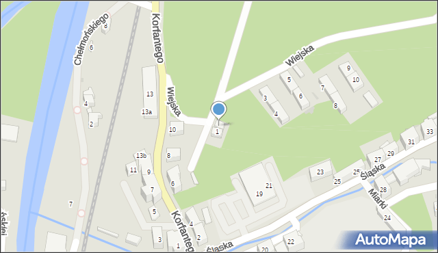 Kłodzko, Wiejska, 2, mapa Kłodzka