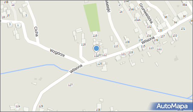 Knurów, Wilsona Thomasa Woodrowa, 114, mapa Knurów