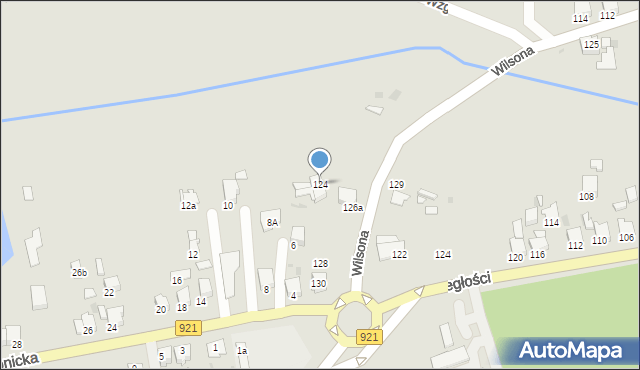 Knurów, Wilsona Thomasa Woodrowa, 124, mapa Knurów