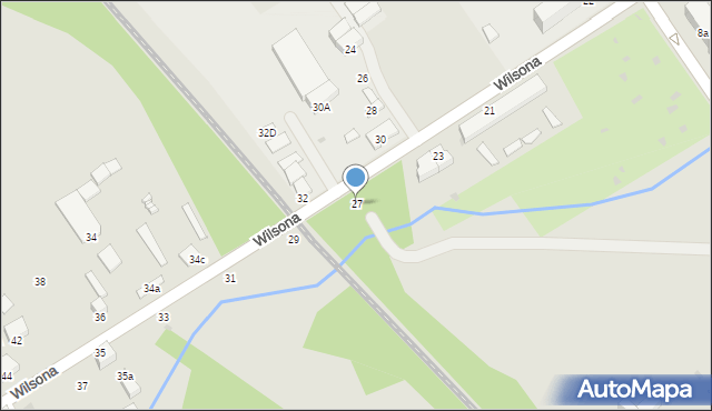 Knurów, Wilsona Thomasa Woodrowa, 27, mapa Knurów