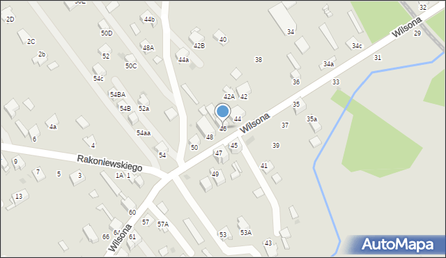 Knurów, Wilsona Thomasa Woodrowa, 46, mapa Knurów