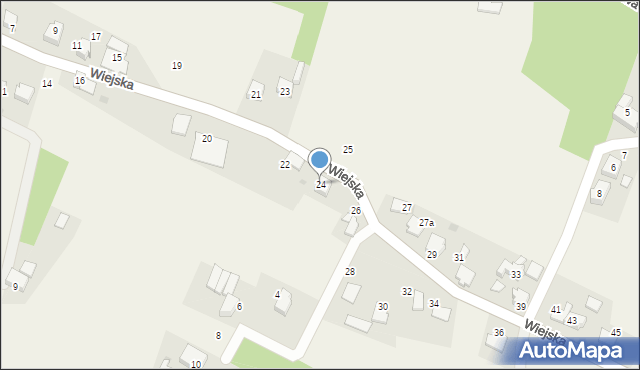 Kobielice, Wiejska, 24, mapa Kobielice