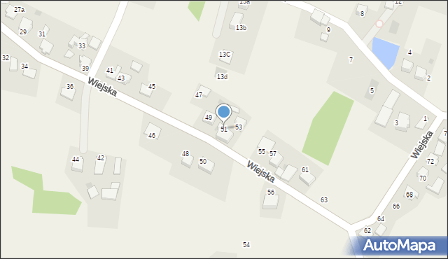 Kobielice, Wiejska, 51, mapa Kobielice