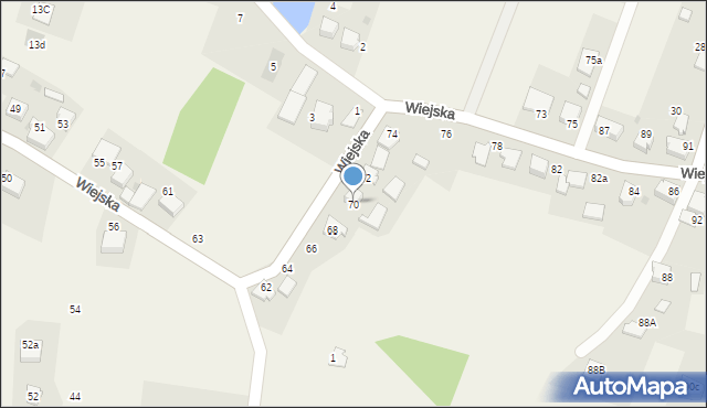 Kobielice, Wiejska, 70, mapa Kobielice