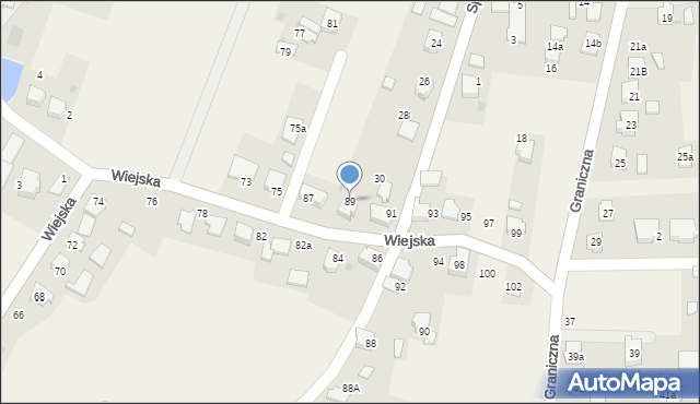 Kobielice, Wiejska, 89, mapa Kobielice