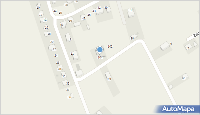 Kobylany, Widokowa, 104, mapa Kobylany