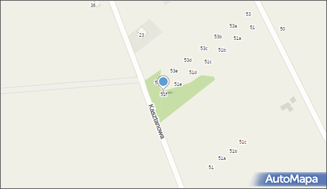 Kobylany, Widokowa, 51f, mapa Kobylany