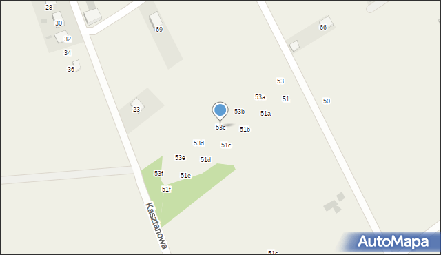 Kobylany, Widokowa, 53c, mapa Kobylany