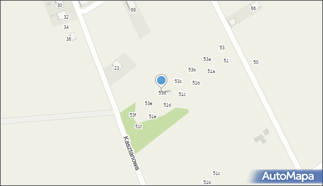 Kobylany, Widokowa, 53d, mapa Kobylany