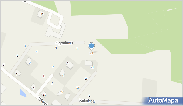 Kobylarnia, Wierzbowa, 23, mapa Kobylarnia