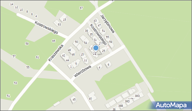 Kobyłka, Wierzbowa, 23, mapa Kobyłka