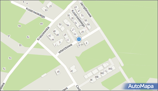 Kobyłka, Wierzbowa, 4, mapa Kobyłka