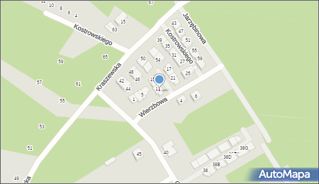 Kobyłka, Wierzbowa, 9, mapa Kobyłka