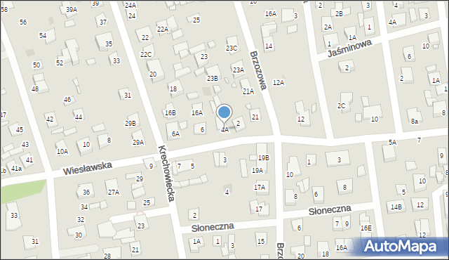 Kobyłka, Wiesławska, 4A, mapa Kobyłka