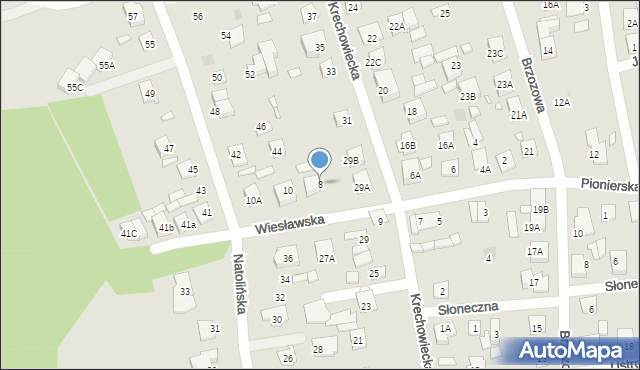 Kobyłka, Wiesławska, 8, mapa Kobyłka