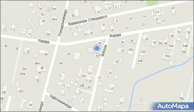 Kobyłka, Witosa Wincentego, 13, mapa Kobyłka