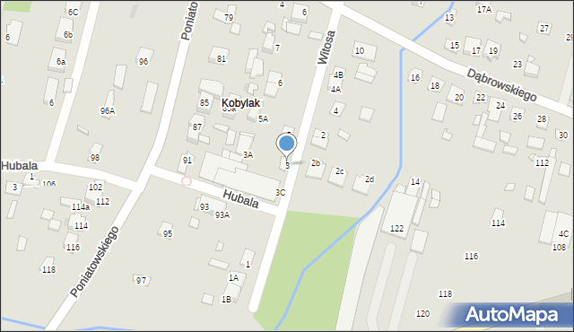 Kobyłka, Witosa Wincentego, 3, mapa Kobyłka