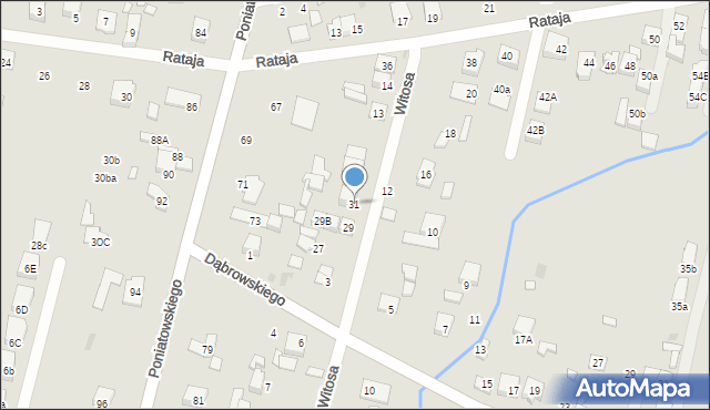 Kobyłka, Witosa Wincentego, 31, mapa Kobyłka