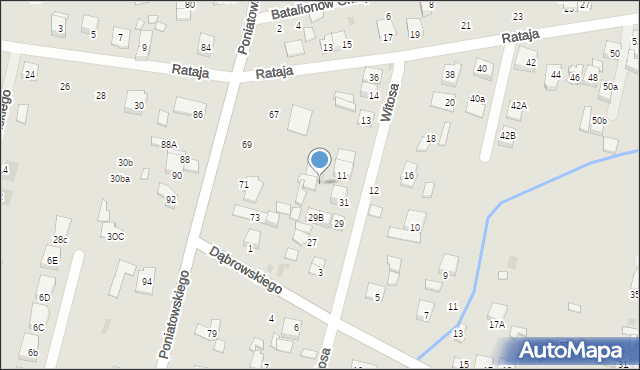 Kobyłka, Witosa Wincentego, 31a, mapa Kobyłka