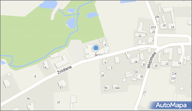 Kobylnica, Widzińska, 24, mapa Kobylnica