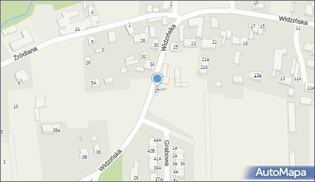 Kobylnica, Widzińska, 27, mapa Kobylnica