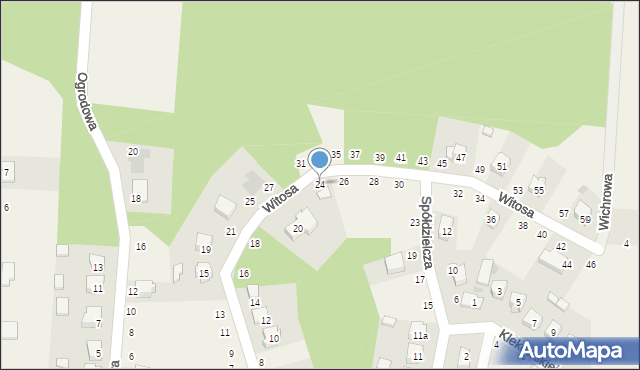 Kodrąb, Witosa Wincentego, 24, mapa Kodrąb