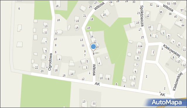 Kodrąb, Witosa Wincentego, 8, mapa Kodrąb