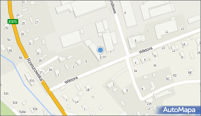 Kolbuszowa, Wiktora Jana, 2, mapa Kolbuszowa