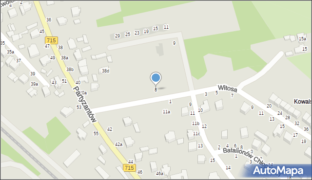 Koluszki, Witosa Wincentego, 8, mapa Koluszki