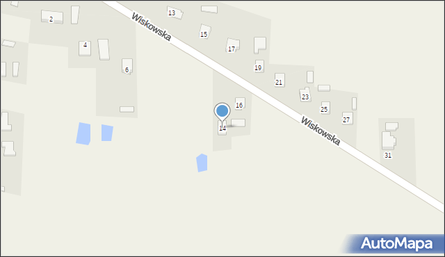 Komarówka Podlaska, Wiskowska, 14, mapa Komarówka Podlaska