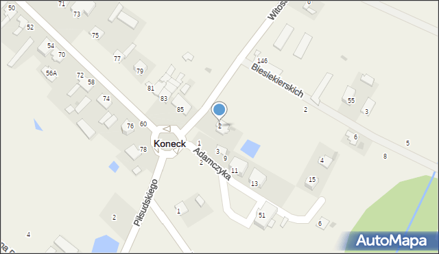Koneck, Witosa Wincentego, 2, mapa Koneck
