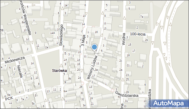 Konin, Wiosny Ludów, 4, mapa Konina