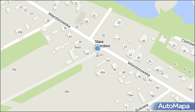 Konstancin-Jeziorna, Wierzbnowska, 42, mapa Konstancin-Jeziorna