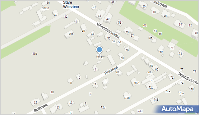 Konstancin-Jeziorna, Wierzbnowska, 54A, mapa Konstancin-Jeziorna