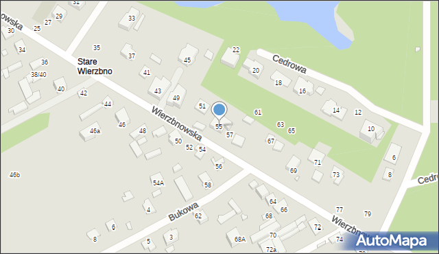 Konstancin-Jeziorna, Wierzbnowska, 55, mapa Konstancin-Jeziorna