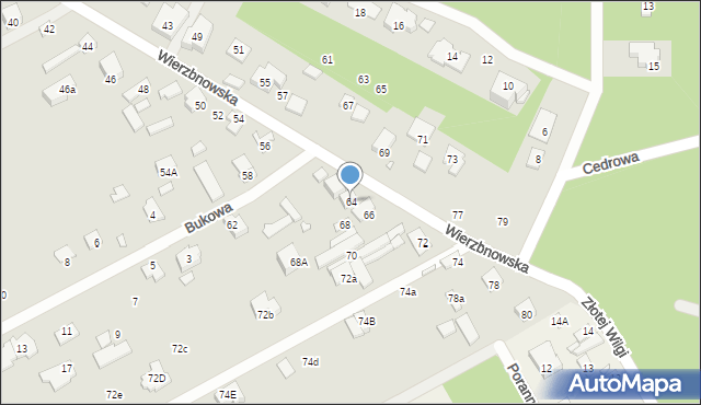 Konstancin-Jeziorna, Wierzbnowska, 64, mapa Konstancin-Jeziorna