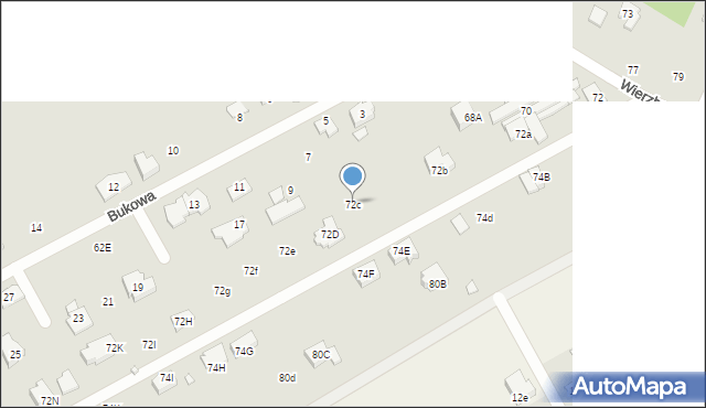Konstancin-Jeziorna, Wierzbnowska, 72c, mapa Konstancin-Jeziorna