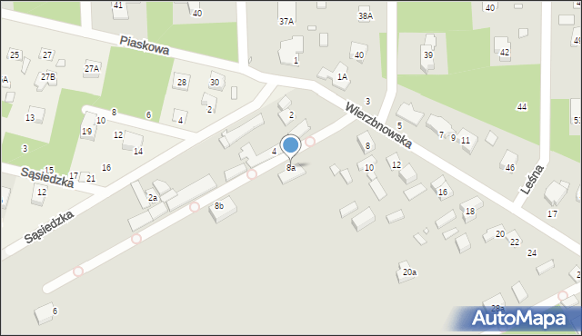 Konstancin-Jeziorna, Wierzbnowska, 8a, mapa Konstancin-Jeziorna