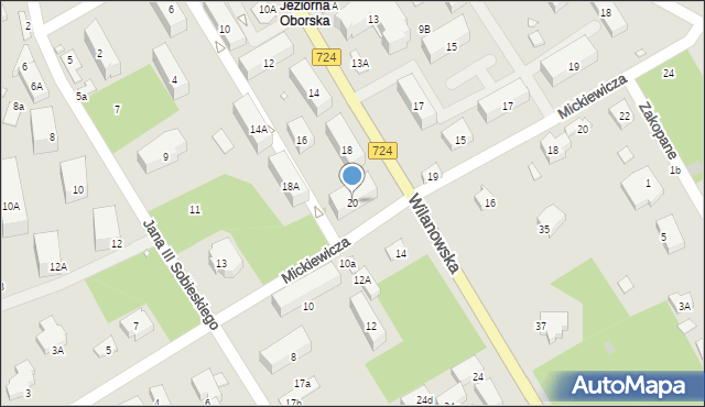 Konstancin-Jeziorna, Wilanowska, 20, mapa Konstancin-Jeziorna