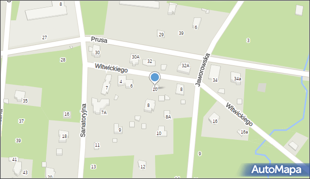 Konstancin-Jeziorna, Witwickiego Władysława, 10, mapa Konstancin-Jeziorna