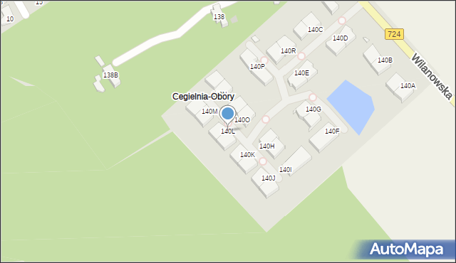Konstancin-Jeziorna, Wilanowska, 140L, mapa Konstancin-Jeziorna