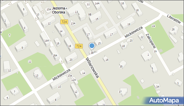 Konstancin-Jeziorna, Wilanowska, 19, mapa Konstancin-Jeziorna