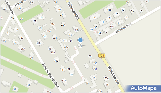 Konstancin-Jeziorna, Wilanowska, 48, mapa Konstancin-Jeziorna