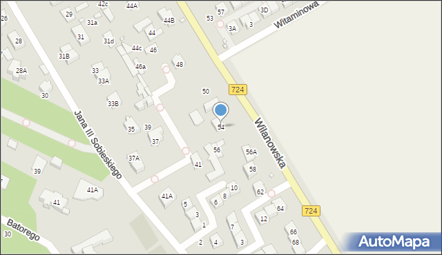 Konstancin-Jeziorna, Wilanowska, 54, mapa Konstancin-Jeziorna